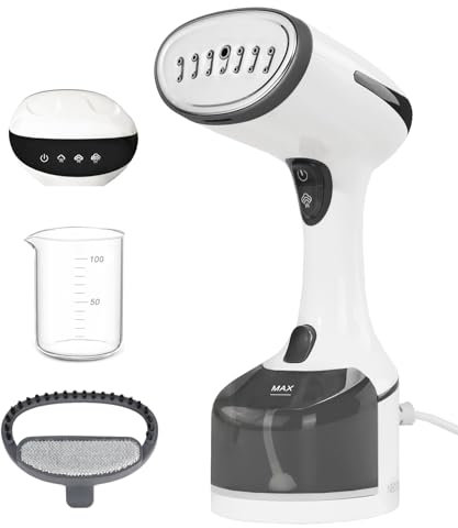 Neccom Steamer for Clothes, Quick Heat Up Handheld Garment Steamer, Portable Colthes Fabric Wrinkles Remover, Travel Steamer Iron for Home