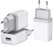 Caricatore USB 12W 2,4A/5V - Confezione da 3 Presa USB Alimentatore Adattatore Spina Universale Compatibile con iPhone Samsung Xiaomi - Carica Cellulare