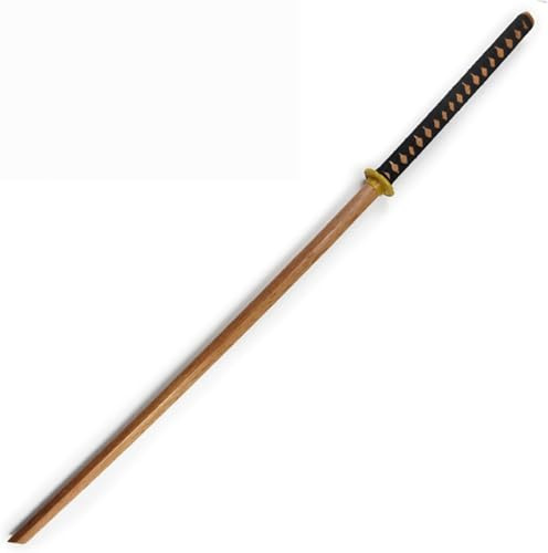 ZHAOMEI Spada di Legno Versione Lunga, Bokken con Fodero, Katana di piantine di Legno di Ferro per la Collezione di Decorazioni domestiche, spettacoli teatrali giornalieri-Wood Bandage||140CM