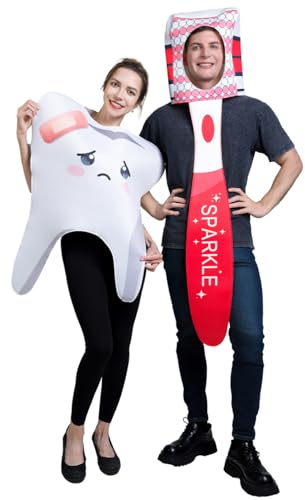 SEA HARE Adult Fun Teeth and Toothbrush Creative Couple Set