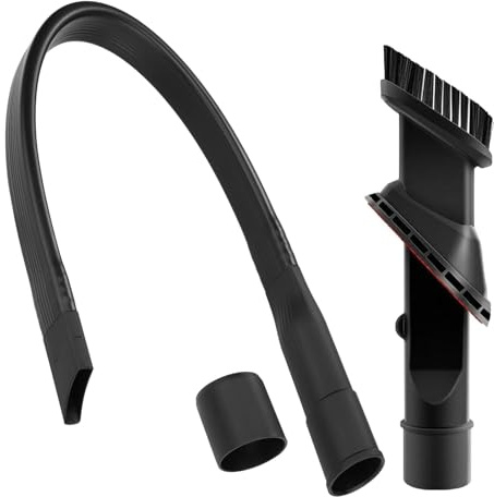 Jiavlyx 2 Pièces Suceur Plat Flexible pour Aspirateur, 62.5cm Suceur Plat Long et Flexible, Avec Raccord 32/35 mm, Embout Suceur Flexible, Pour le Nettoyage Sous Les Meubles Et Les Sièges De Voiture