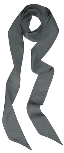 PATIKIL Elegante Sciarpa A Nastro, Sciarpa Sottile Unicolore Pura Lunga Foulard Seta Cravatta Cinture Fascia Sciarpe Per Capelli Fascia Per Testa Nastro Cravatta Per Donne, Grigio Ardesia