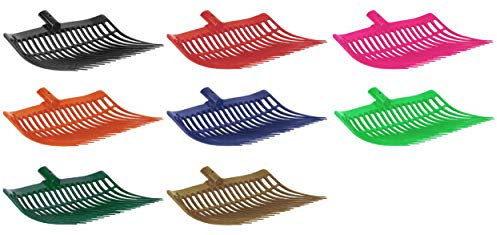 VPLAST Forca in plastica ultraresistente con Denti Flessibili Nero -