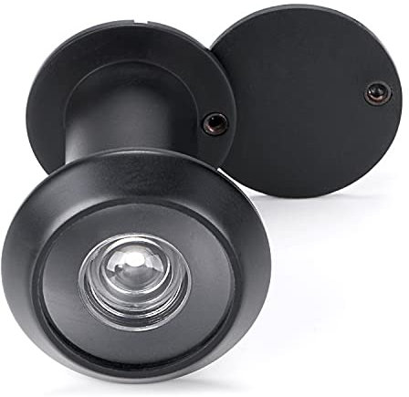 Visionneuse de Porte Judas pour Porte D'entrée Sécurité Grand Angle de 220 Degrés avec Cache de Protection de Haute Résistance