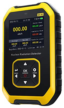 Nuclear Radiation Detector, Geiger Counter Nuclear Radiation Detector Personal Dose Alarm Radioactive Tester for Tile/marble, Industrial Radiation 120x78x27mm