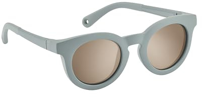 BÉABA, Gafas de Sol para Niño 2-4 Años, Protección 100% UV - CAT 3, Protección Lateral, Confort Óptimo, Patillas Ajustables 360°, Adaptables a la Vista, Colección Retro, Baltic Blue