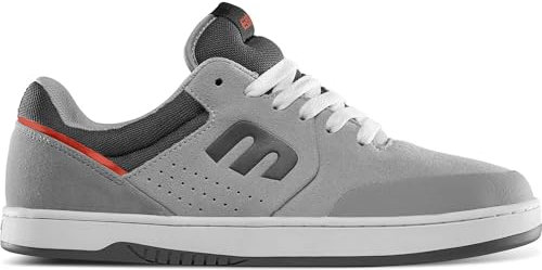Etnies 4101000261, Men's Skateboard Shoes, Grey, grey, red, 10.5 UK