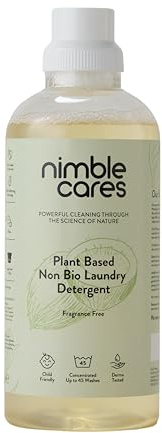 Nimble Cares Plant Based Non Bio Laundry Detergent (1 l, Fragrance Free)