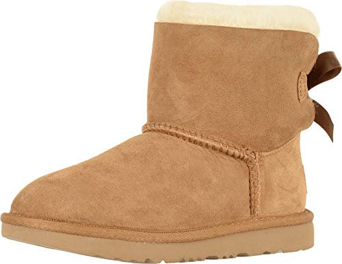 UGG Unisex Kinder Mini Bailey Bow Ii Classic Boot, CHESTNUT, 35 EU
