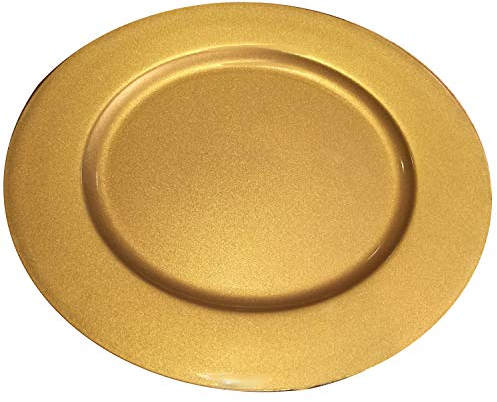 Sternfabrik Großer Deko- & Gebäckteller Gold 33cm Ø Plätzchen Weihnachten Tisch Dekoration