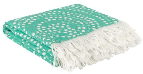 Mixibaby Strandtuch XXL 100% Baumwolle Hamamtuch Badetuch Saunatuch Peshtemal 100x180cm, Farbe:Mint