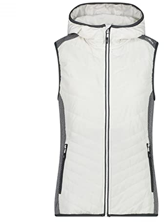 CMP - Damen-Knit-Tech-Weste mit fester Kapuze, B. Co. Gesso, D36