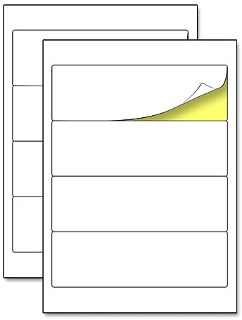 50 Blatt - Ordnerrücken Selbstklebend, Etiketten Selbstklebend Bedruckbar - A4 (192 x 61 mm)