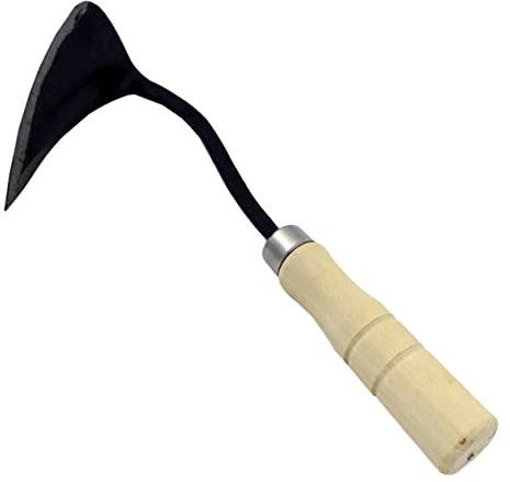 Cabilock Dreieckige Spitzhacke Mit Holzgriff Für Biegehacke Zum Jäten Für Langlebigkeit