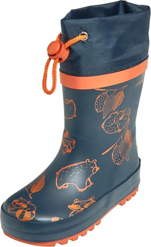 Playshoes Stivali da pioggia unisex per bambini, in gomma, motivo orso, 22 EU, orso, 22 EU