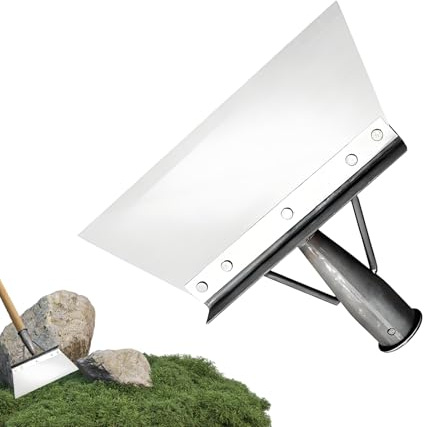 Krmoau Pelle de nettoyage, outil de jardin robuste avec poignée antidérapante | Pelle à bords pour le nettoyage du jardin | Pour cuisine, allée, extérieur, commerce, intérieur, maison