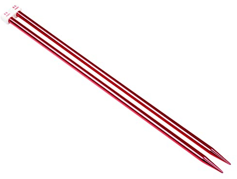 Coopay Ferri da maglia 8 mm x 35 cm, ferri da maglia in metallo per principianti professionisti, ferri da maglia leggeri per mani artritiche, aghi lunghi per maglioni, coperte, grandi progetti