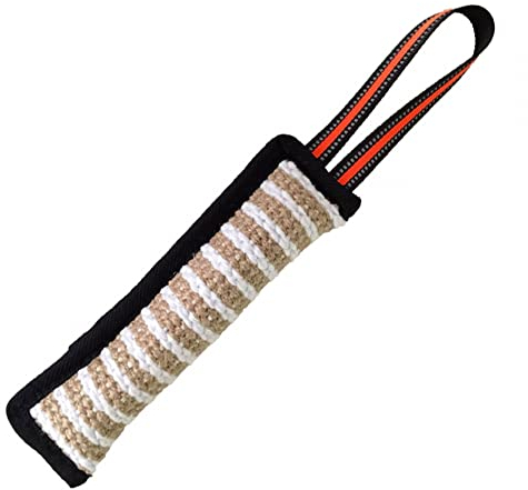 DONGKER Beißwurst für Hunde, Jute Beißwürste mit 1 Griff, 7 cm Breit, Robustes Hundespielzeug für Hunde Hunde Hunde Training, Tauziehen und Zerrspiele