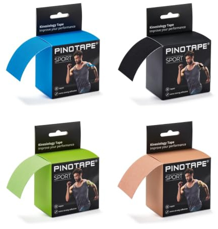 Pinotape Classic Kinesiologie Tape 4er Set 5 cm x 5 m