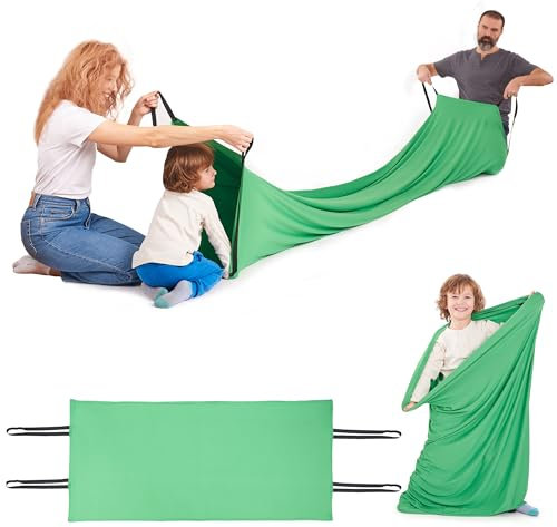 Sinnestunnel – Sensorischer Tunnel für Kinder | Sensorische Kompression für dein Kind im Stofftunnel Sinnesbeutel | Lycra-Rohr Sinnesrollen für Autismus als Konzept für verschiedene Altersstufen