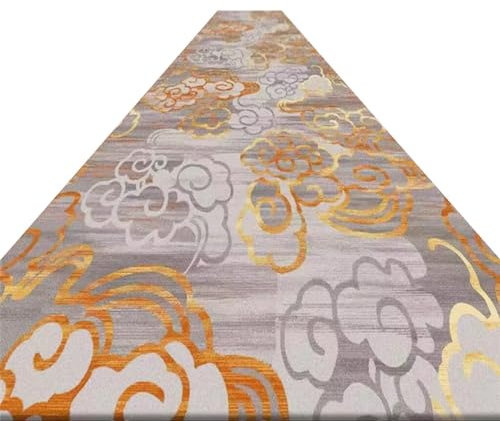 Alfombras de Pasillo Alfombra Tradicional De Retales Para Sala De Estar Dormitorio, Alfombra De Corredor De Perfil Bajo, Alfombra De Pasillo Antideslizante Para Vestíbulo De Entrada ( Size : 0.9x8m/3x