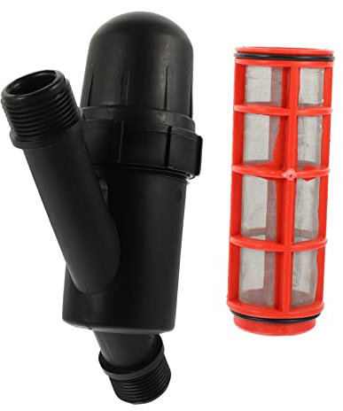 GAROZATION Filtro Per Irrigazione a y 1 in Acciaio Resistente Per Giardinaggio a Goccia, Filtro Risparmio Idrico Rete Rimovibile Per Filtrare Sabbia e Detriti in Irrigazione Da Giardino