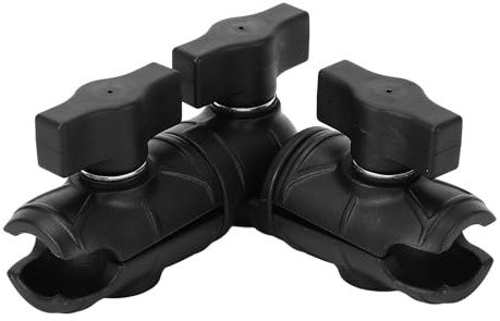 Pilipane-komposit, dubbelgrotta, svängarm, 360 graders rotation, dubbel 2,5 cm kulsocket, montering för motorcyklar, bilar, traktorer, gaffeltruckar, nylonmaterial 15,7 cm längd