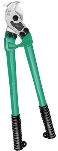 Cutter per cavi - forbici a cavo, taglierina a filo da 45 cm - taglierina laterale professionale in acciaio legato, manico ergonomico, taglio preciso, stripping e crimpatura, compatto e robusto per gl