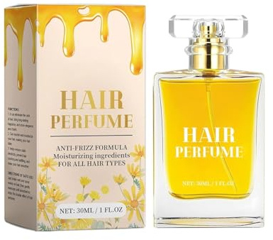 Parfum capillaire, Spray capillaire au miel et à la camomille, Anti-frisottis, Nourrit les cheveux, Parfum longue durée, Hydrate et élimine les odeurs.