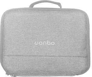 Wanbo Cube 2 Pro Housse Grise – Étui Rigide Antichoc et Imperméable, Sac de Rangement Léger pour Projecteur Portable & Accessoires, Boîtier de Transport Résistant- Gris