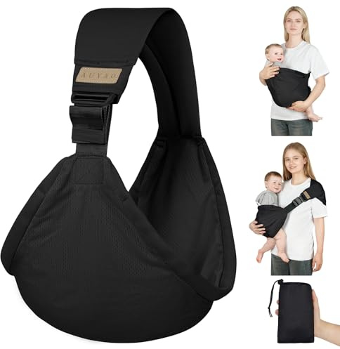 AUYAO Baby Sling Carrier Portable Toddler Sling Thick Shoulder Strap 3D Mesh Wrap Sling Wrap Baby Carrier Adjustable Baby Hip Sling Carrier for Newborn Up to 0-36 Month(Camouflage Pattern)