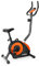 Klarfit Heimtrainer Fahrrad für Ausdauertraining, Heimtrainer mit Pulsmesser, Leiser Hometrainer, Beintrainer für Zuhause, mit Trainingscomputer, max.100kg Körpergewicht, Orange-Schwarz