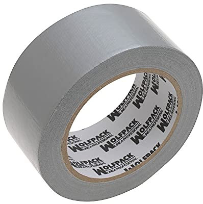 WOLFPACK LINEA PROFESIONAL - Cinta Americana Muscle Gris 48 mm. x 10 mertos. Super Resistente, Sellar, Reparar, Unir, Fijar, Sujetar, Empaquetar.