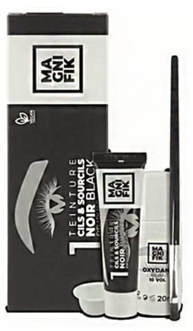 kit teinture cils et sourcils noir black