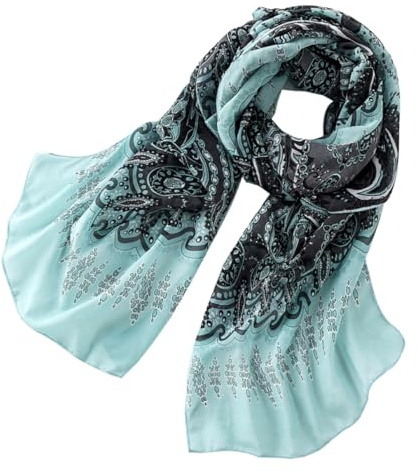 SOIMISS Simple Châle Foulard En Soie Pour Les Femmes Mousseline De Soie Écharpe Satin Écharpe Longues Écharpes Pour Les Femmes Été Foulard En Soie Attrayant Châle Bandanas Pour Les Femmes