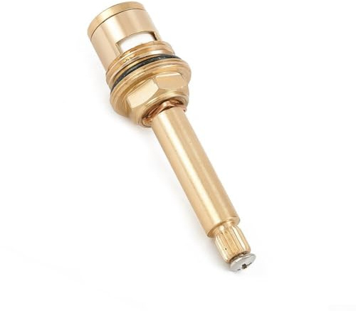 Eawfgtuw Cartouche de valve pour robinet de douche quart de tour avec insert de tige long de 50,8 cm de haut, corps en cuivre et noyau de valve en bronze pour un contrôle fluide du débit d'eau (sens