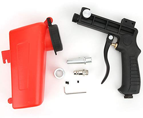 EVTSCAN dernier pistolet de sablage, pistolet de sablage pneumatique à gravité Mini portable à main avec entrée d'air 1/4 po