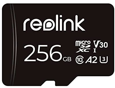 Reolink 256GB Micro SD Karte, Klasse 10 A2 U3 MicroSDXC-Hochgeschwindigkeitsspeicherkarte, kompatibel Überwachungskamera