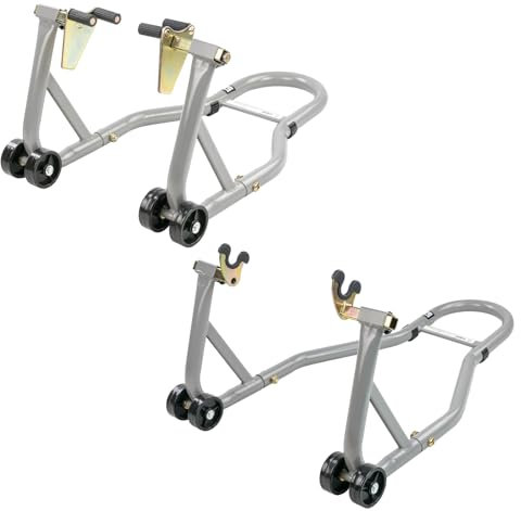 KCT Motorbike Stand, Heavy Duty Rear & Front Paddock Universal Spool Cradle Lift