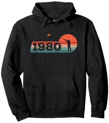 Jahrgang 1980 Tontauben Geburtstagsshirts Tontaubenschießen Pullover Hoodie