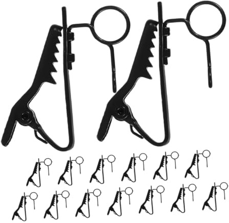 FUTUREORYY 15pièces Pince Micro Pour Microphones Cravates Clip Fer Robuste Maintien Ferme Pour Qualité Audio