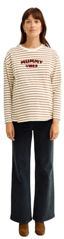 VERTBAUDET T-Shirt marinière Grossesse et Allaitement en Coton Biologique* Caramel 38/40