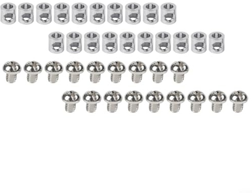 Pour colliers de serrage durables, 20 clips de câble métallique avec vis pour une utilisation sûre (vis cruciforme B)