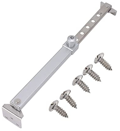 Pissente Casement Window Stay för Hem Aluminiumlegering Fönster Gångjärn Extern Push Öppen Stöd med Enkla Linjer för Barnsrum Badrum Kontor (02 Stil)