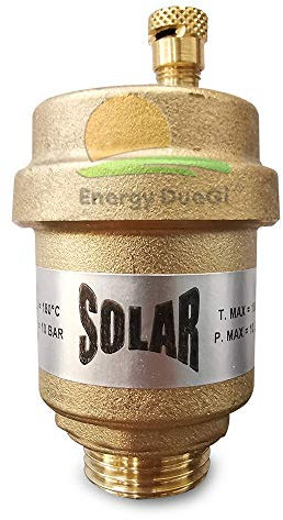 Valvola sfiato aria automatica per impianti solari, temperatura massima 110° C (1/2 M)