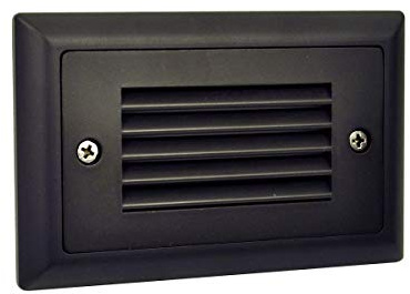Nora NSW-641/30BZ Mia Die-Cast Mini LED Dimmable Step Light, 120V (Bronze, Horizontal Louver)