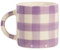 Sass & Belle Gingham Mug Lilac
