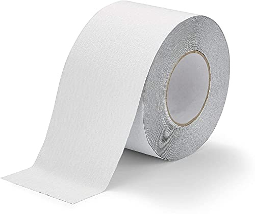 Gebildet Nastro Adesivo Antiscivolo Nastro di Sicurezza 10m × 10cm, Abrasivo ad Alta Aderenza, Interno e Esterno (Trasparente)