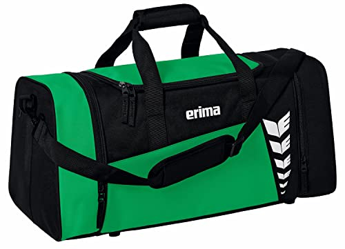 Erima Unisex Six Wings geräumige Sporttasche (7232304), smaragd/schwarz, L