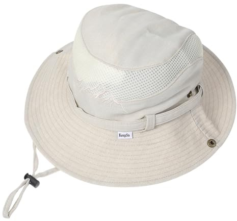 KeepSa Gorro Pescador Hombre Verano de Algodón Transpirable con Malla